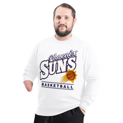 Phoenix Suns G-III Sports by Carl Banks Adaptive Headliner Fleece Crewneck Sweatshirt White - NBA