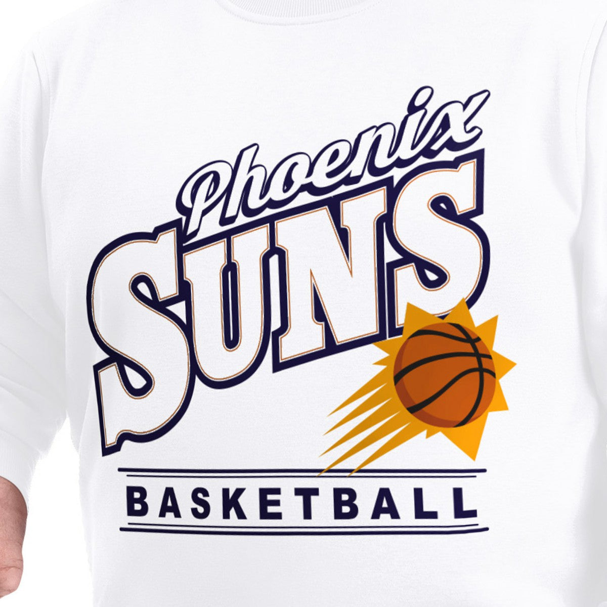 Phoenix Suns G-III Sports by Carl Banks Adaptive Headliner Fleece Crewneck Sweatshirt White - NBA