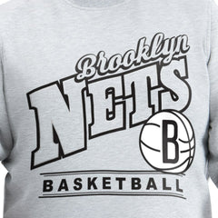 Brooklyn Nets G-III Sports by Carl Banks Adaptive Headliner Fleece Crewneck Sweatshirt Gray - NBA