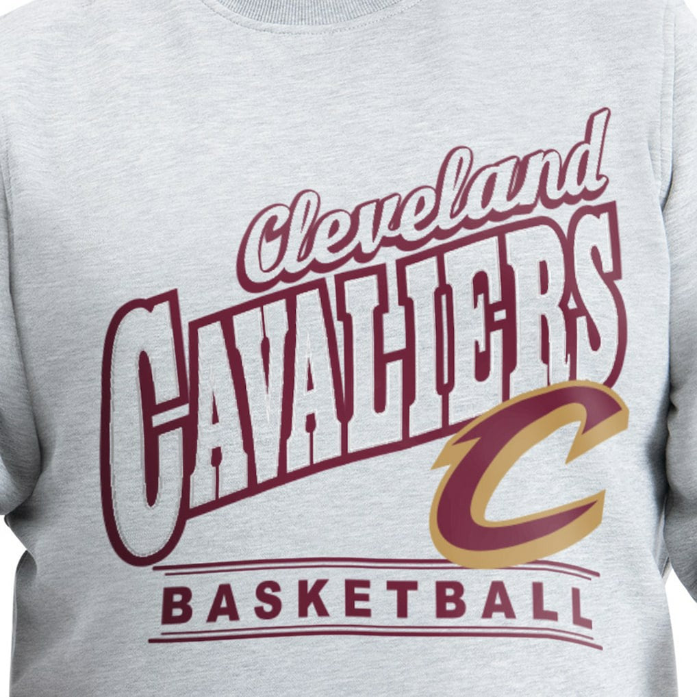 Cleveland Cavaliers G-III Sports by Carl Banks Adaptive Headliner Fleece Crewneck Sweatshirt Gray - NBA