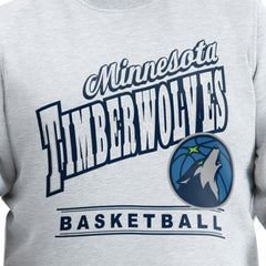 Minnesota Timberwolves G-III Sports by Carl Banks Adaptive Headliner Fleece Crewneck Sweatshirt Gray - NBA