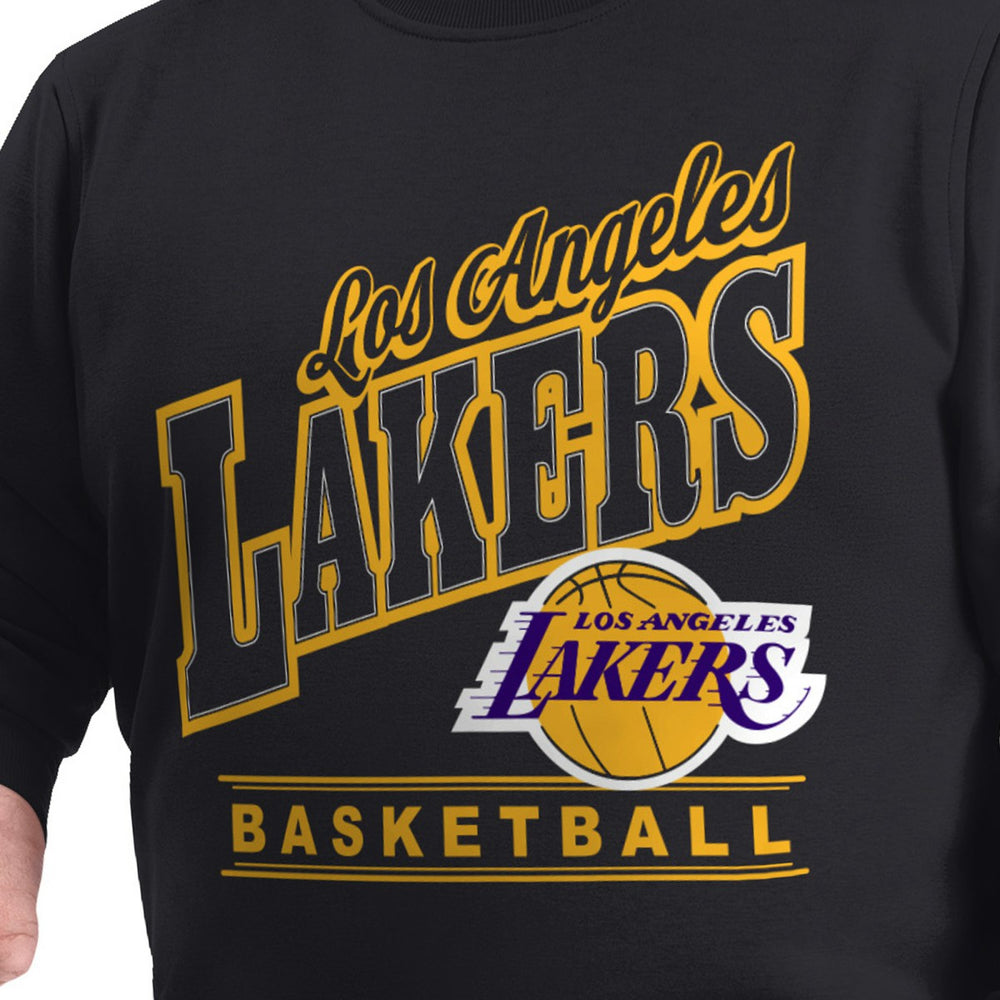 Los Angeles Lakers G-III Sports by Carl Banks Adaptive Headliner Fleece Crewneck Sweatshirt Black - NBA
