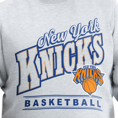 New York Knicks G-III Sports by Carl Banks Adaptive Headliner Fleece Crewneck Sweatshirt Gray - NBA