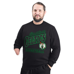 Boston Celtics G-III Sports by Carl Banks Adaptive Headliner Fleece Crewneck Sweatshirt Black - NBA
