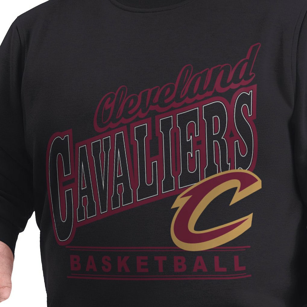 Cleveland Cavaliers G-III Sports by Carl Banks Adaptive Headliner Fleece Crewneck Sweatshirt Black - NBA
