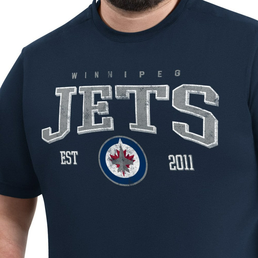 Winnipeg Jets G-III Sports by Carl Banks Adaptive Classic Team Graphic T-Shirt - Navy - NHL