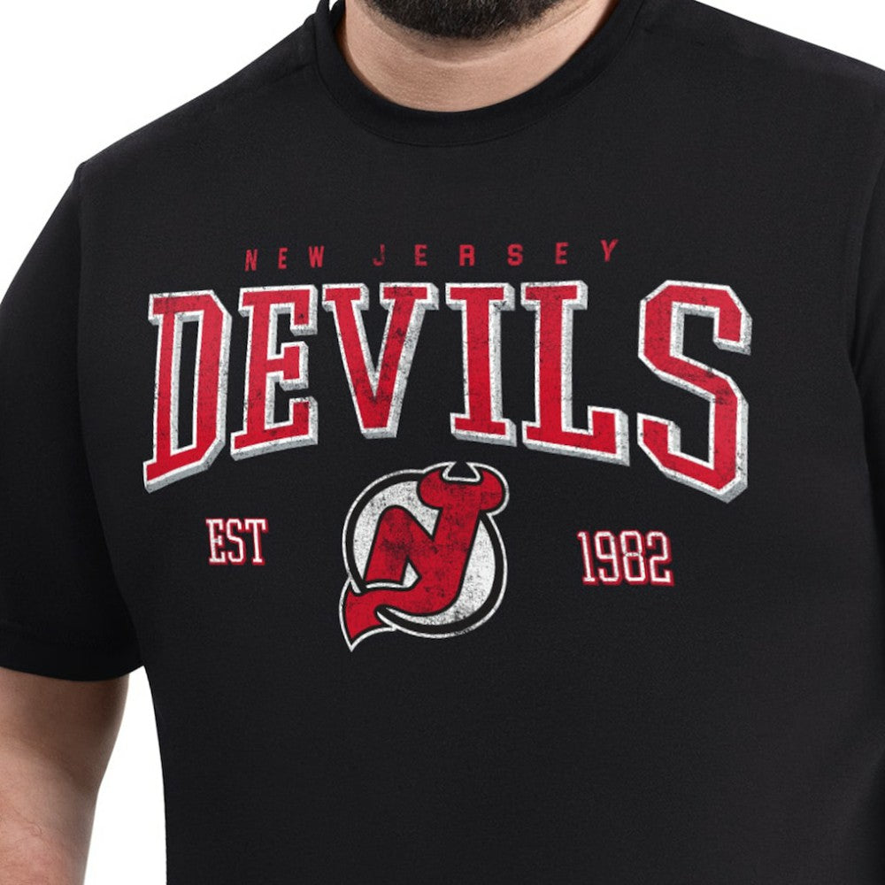 New Jersey Devils G-III Sports by Carl Banks Adaptive Classic Team Graphic T-Shirt - Black - NHL