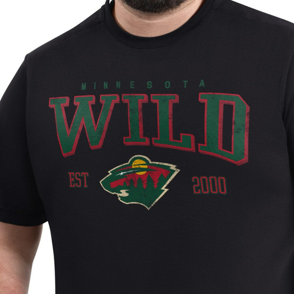 Minnesota Wild G-III Sports by Carl Banks Adaptive Classic Team Graphic T-Shirt - Black - NHL