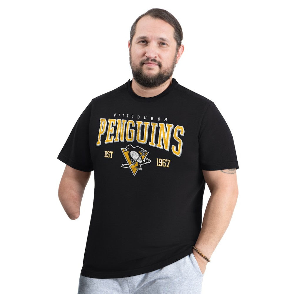 Pittsburgh Penguins G-III Sports by Carl Banks Adaptive Classic Team Graphic T-Shirt - Black - NHL