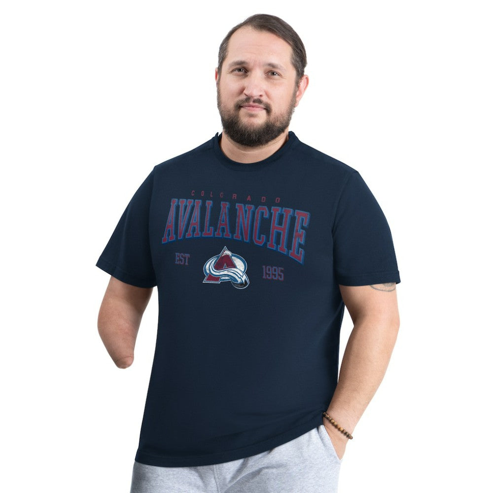 Colorado Avalanche G-III Sports by Carl Banks Adaptive Classic Team Graphic T-Shirt - Navy - NHL