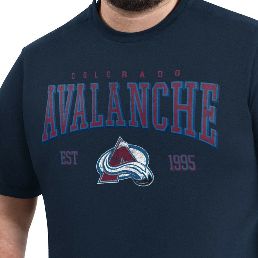 Colorado Avalanche G-III Sports by Carl Banks Adaptive Classic Team Graphic T-Shirt - Navy - NHL