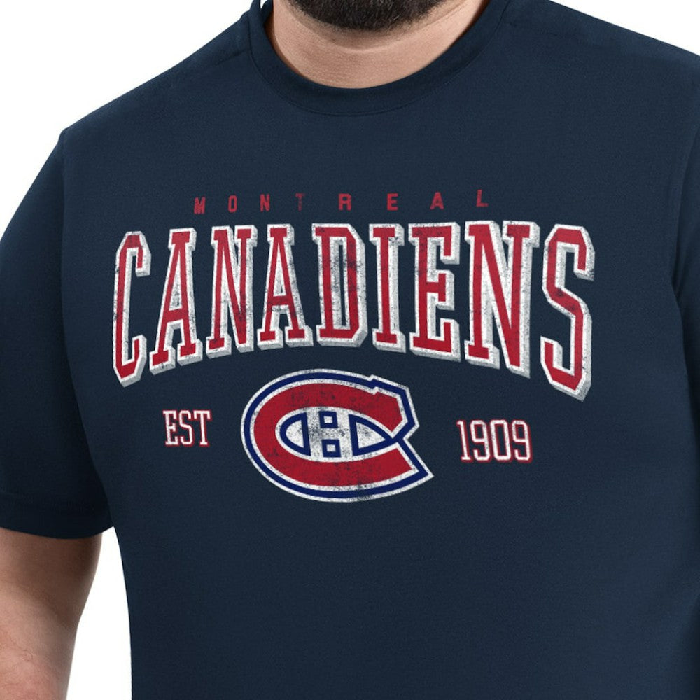 Montreal Canadiens G-III Sports by Carl Banks Adaptive Classic Team Graphic T-Shirt - Navy - NHL