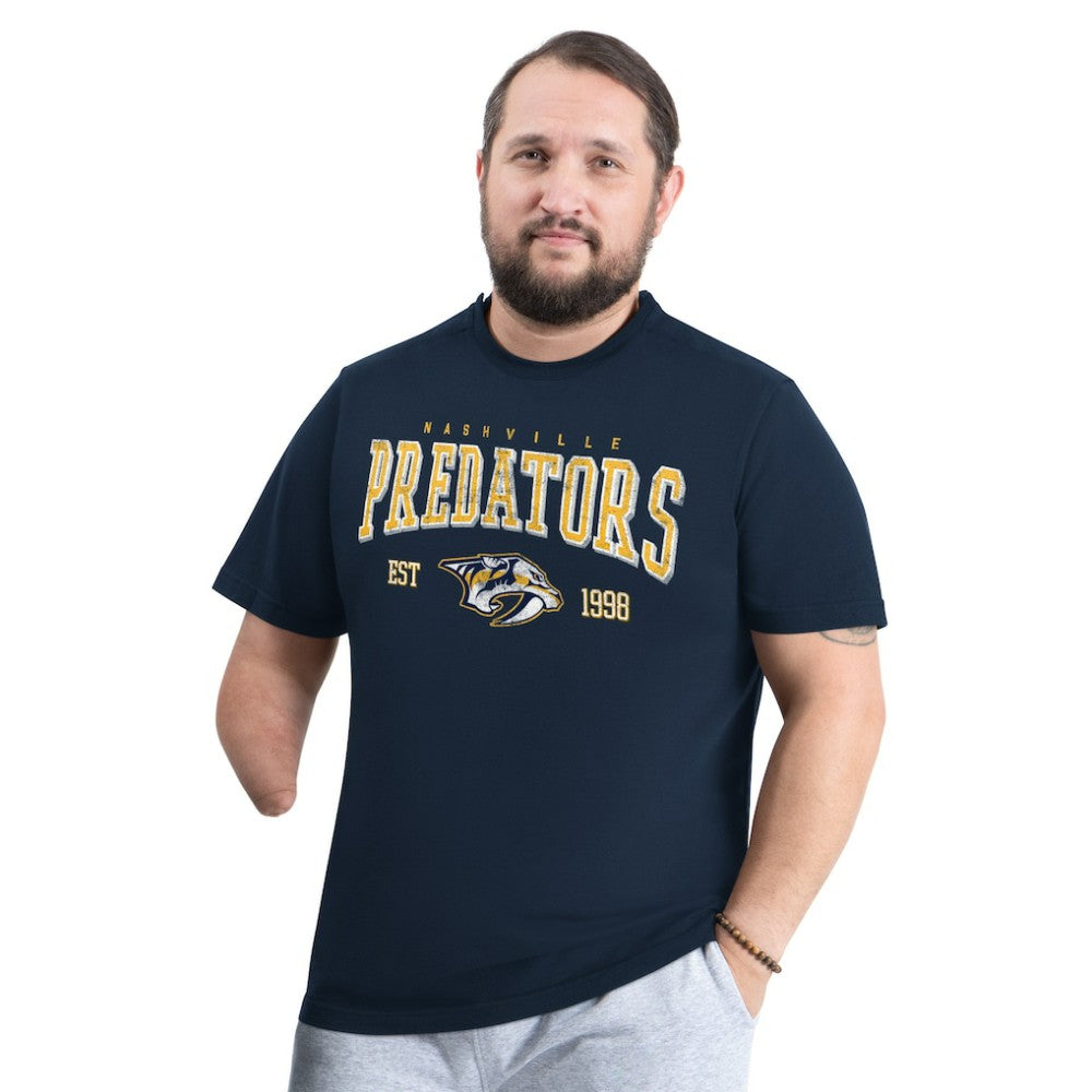Nashville Predators G-III Sports by Carl Banks Adaptive Classic Team Graphic T-Shirt - Navy - NHL