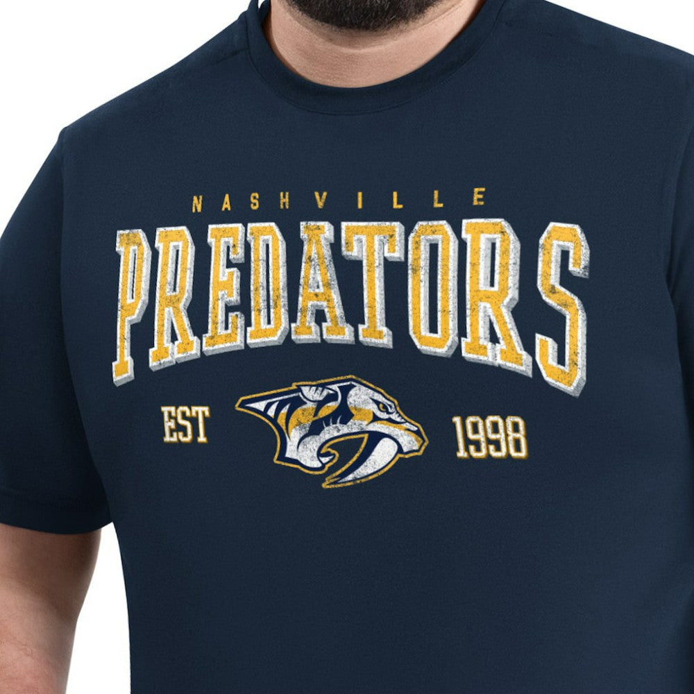 Nashville Predators G-III Sports by Carl Banks Adaptive Classic Team Graphic T-Shirt - Navy - NHL