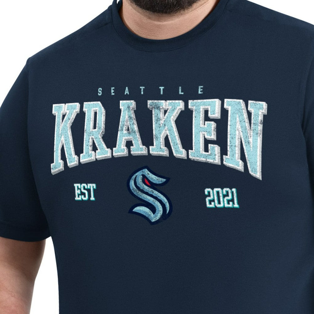 Seattle Kraken G-III Sports by Carl Banks Adaptive Classic Team Graphic T-Shirt - Navy - NHL