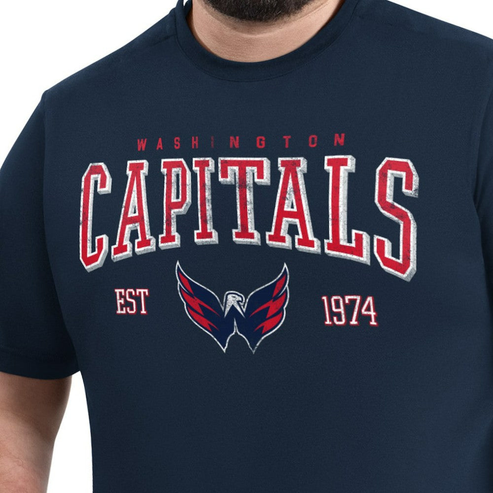 Washington Capitals G-III Sports by Carl Banks Adaptive Classic Team Graphic T-Shirt - Navy - NHL