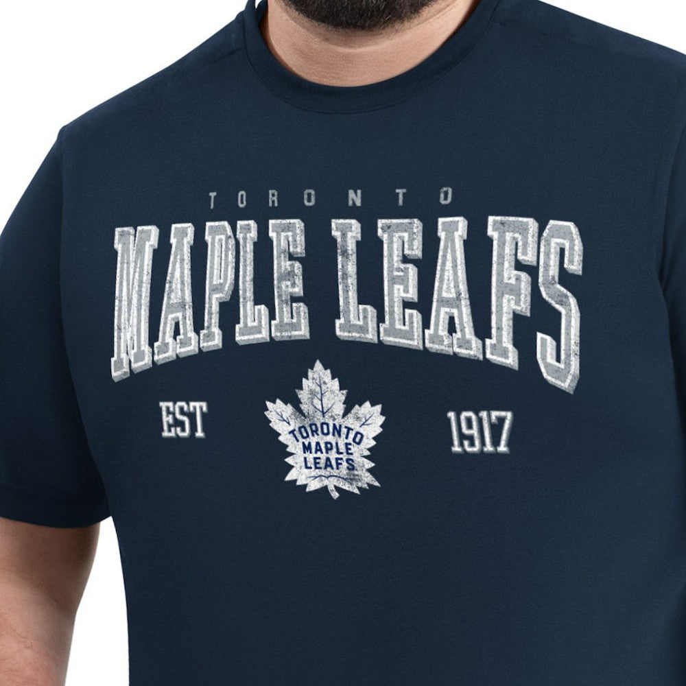 Toronto Maple Leafs G-III Sports by Carl Banks Adaptive Classic Team Graphic T-Shirt - Navy - NHL