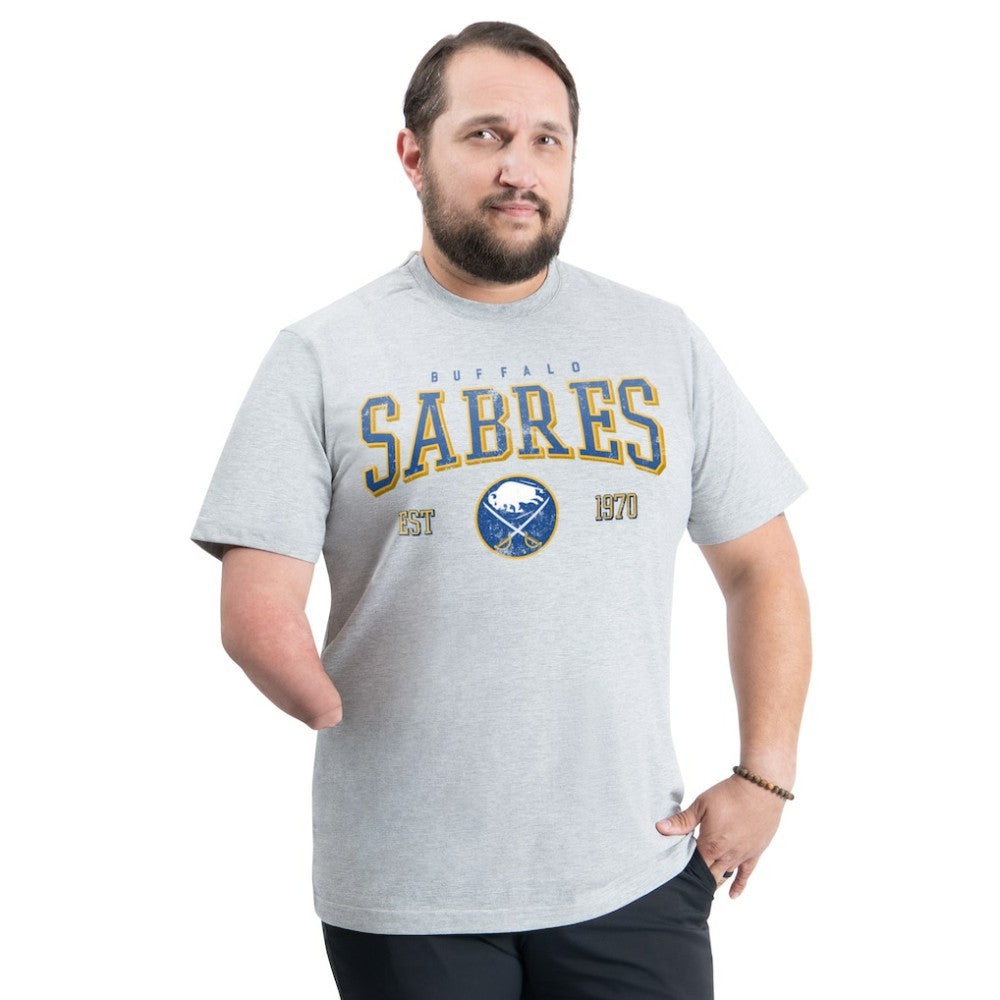 Buffalo Sabres G-III Sports by Carl Banks Adaptive Classic Team Graphic T-Shirt - Gray - NHL