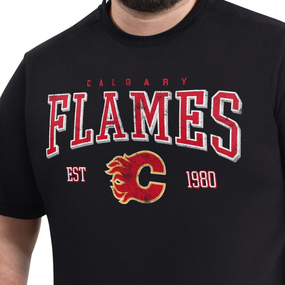 Calgary Flames G-III Sports by Carl Banks Adaptive Classic Team Graphic T-Shirt - Black - NHL