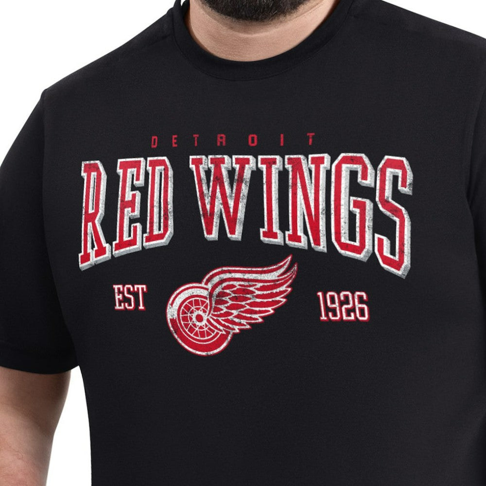Detroit Red Wings G-III Sports by Carl Banks Adaptive Classic Team Graphic T-Shirt - Black - NHL