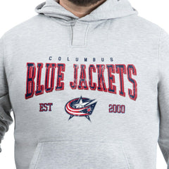 Columbus Blue Jackets G-III Sports by Carl Banks Adaptive Classic Team Spirit Fleece Hoodie - Gray - NHL