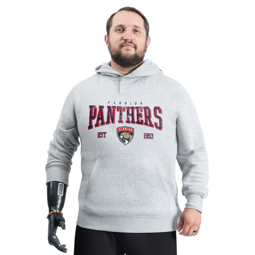 Florida Panthers G-III Sports by Carl Banks Adaptive Classic Team Spirit Fleece Hoodie - Gray - NHL
