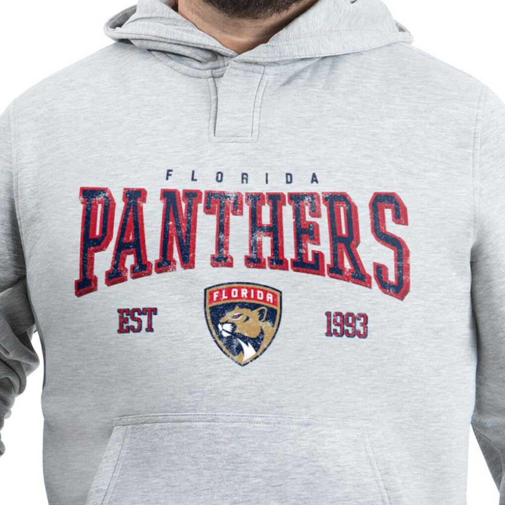 Florida Panthers G-III Sports by Carl Banks Adaptive Classic Team Spirit Fleece Hoodie - Gray - NHL