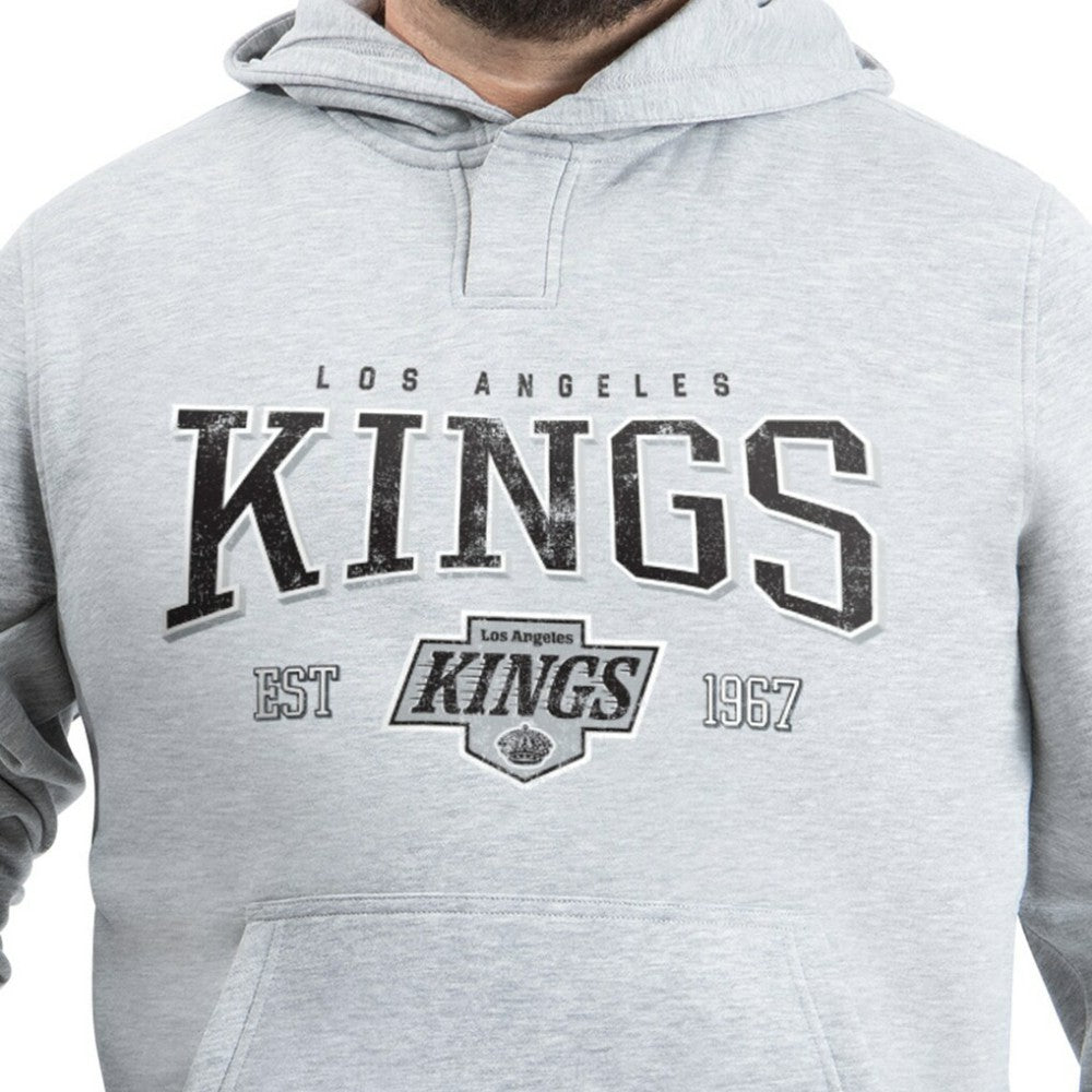 Los Angeles Kings G-III Sports by Carl Banks Adaptive Classic Team Spirit Fleece Hoodie - Gray - NHL