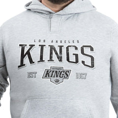 Los Angeles Kings G-III Sports by Carl Banks Adaptive Classic Team Spirit Fleece Hoodie - Gray - NHL