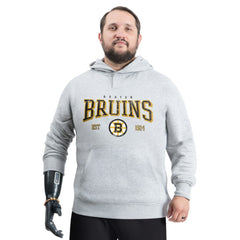 Boston Bruins G-III Sports by Carl Banks Adaptive Classic Team Spirit Fleece Hoodie - Gray - NHL