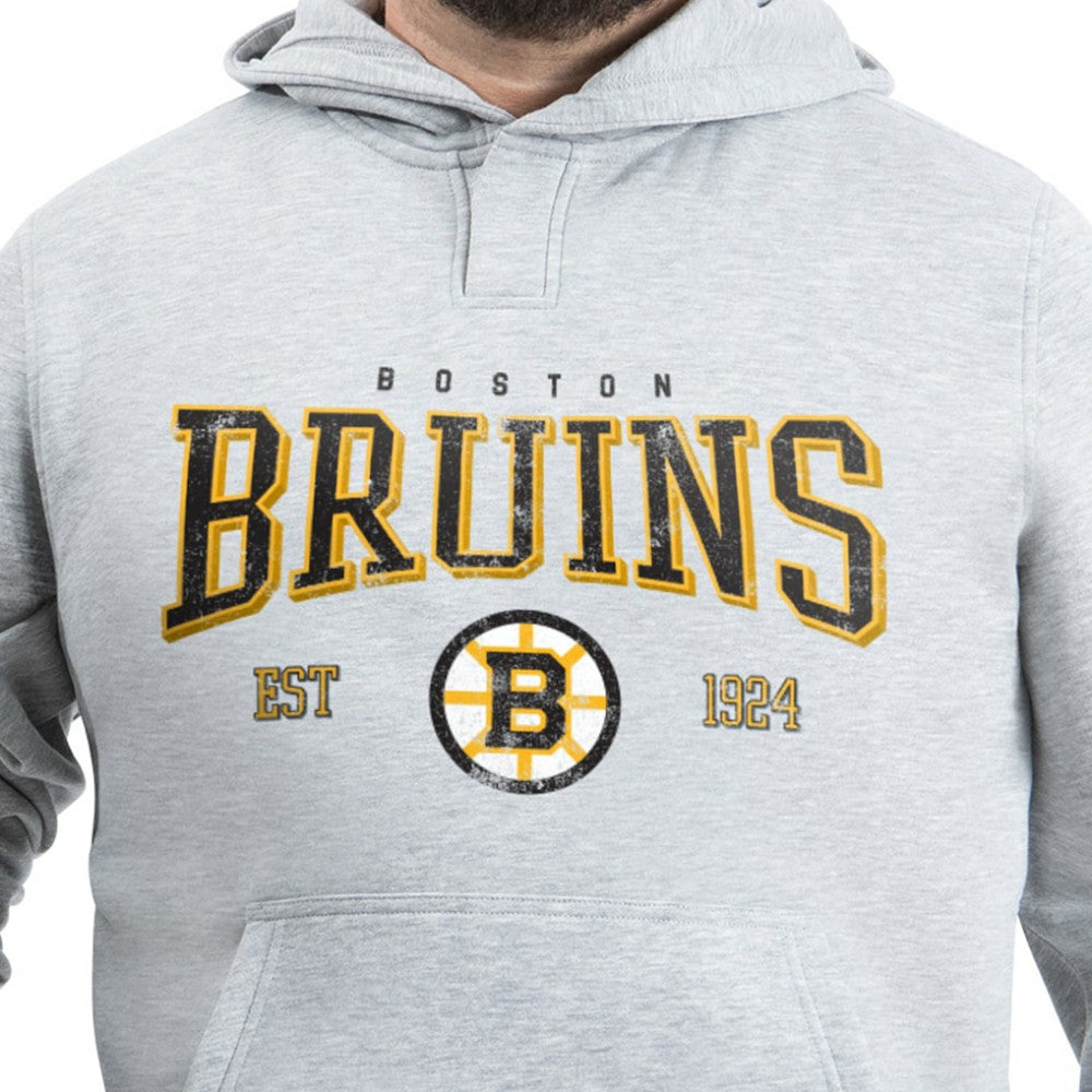 Boston Bruins G-III Sports by Carl Banks Adaptive Classic Team Spirit Fleece Hoodie - Gray - NHL
