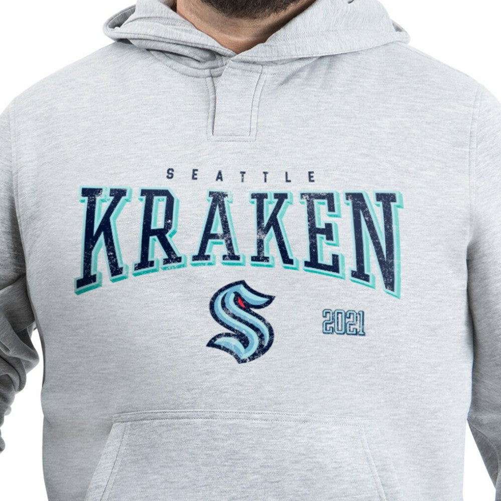 Seattle Kraken G-III Sports by Carl Banks Adaptive Classic Team Spirit Fleece Hoodie - Gray - NHL