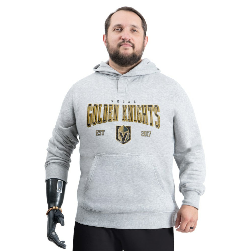 Vegas Golden Knights G-III Sports by Carl Banks Adaptive Classic Team Spirit Fleece Hoodie - Gray - NHL
