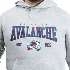 Colorado Avalanche G-III Sports by Carl Banks Adaptive Classic Team Spirit Fleece Hoodie - Gray - NHL