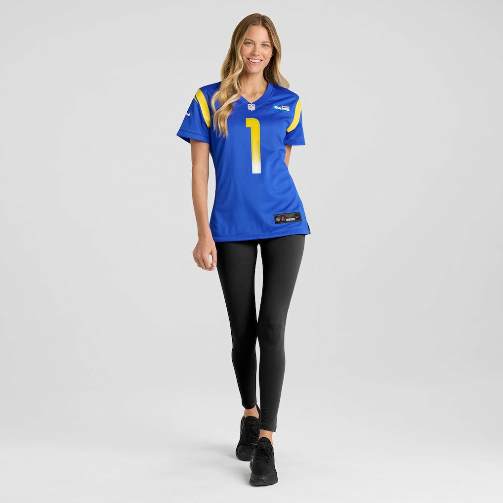 Emmanuel Forbes Jr. Los Angeles Rams Women's Team Game Jersey Royal | Nike for Sale