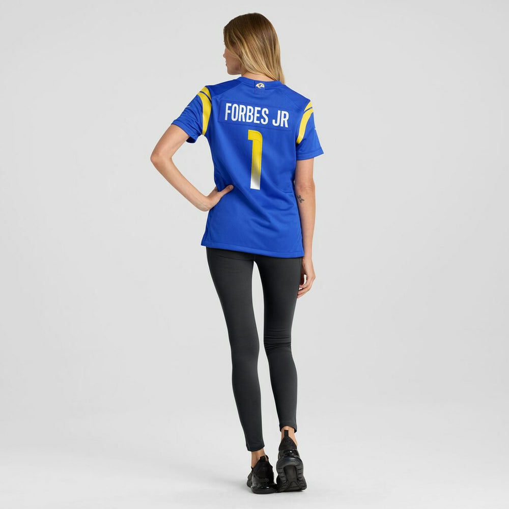 Emmanuel Forbes Jr. Los Angeles Rams Women's Team Game Jersey Royal | Nike for Sale
