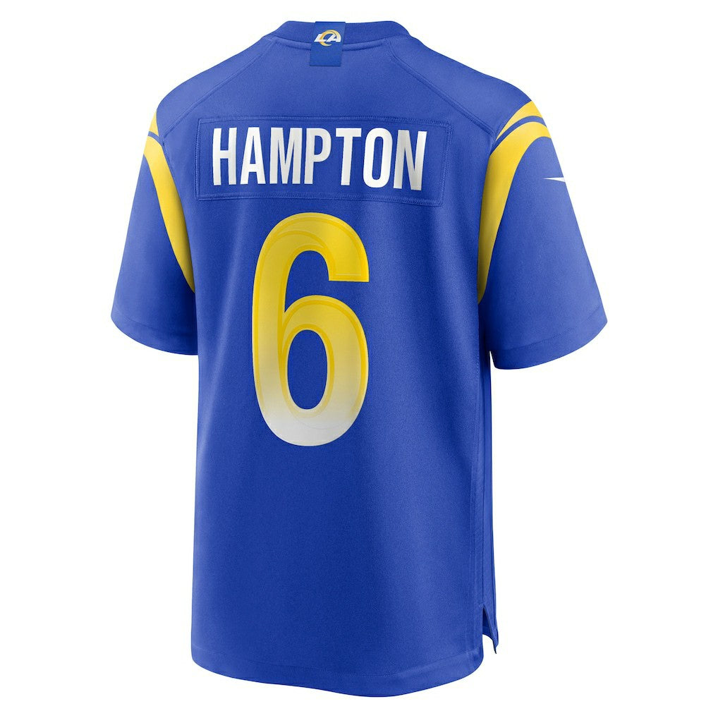 Nick Hampton Los Angeles Rams Team Game Jersey Royal | Nike for Sale