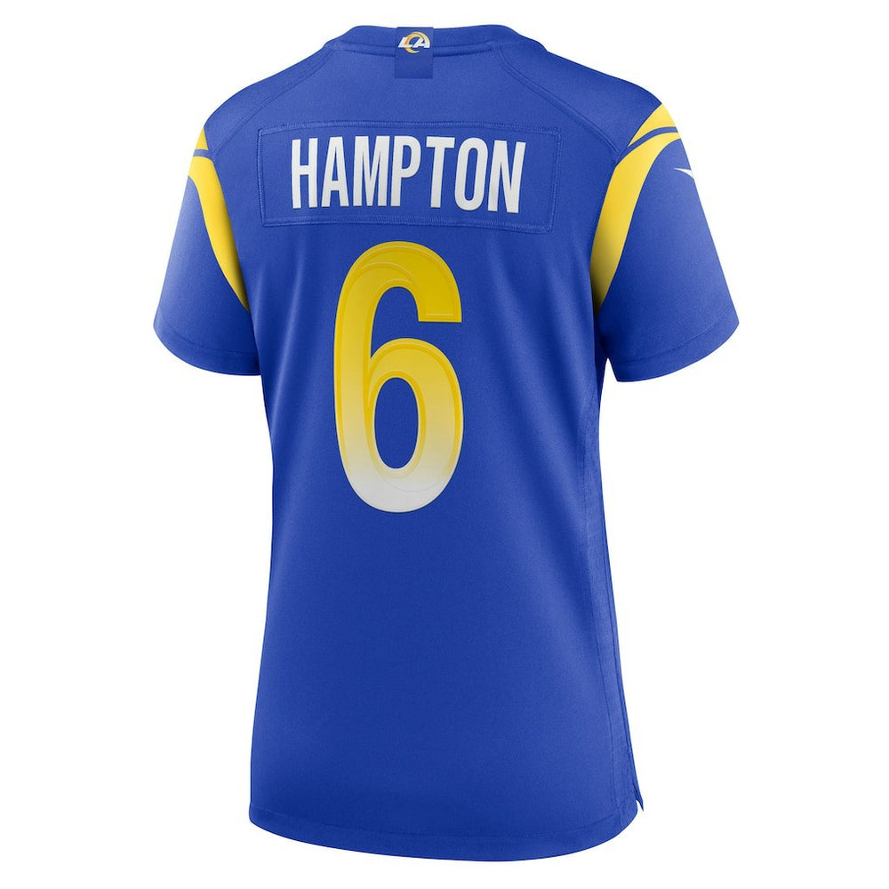Nick Hampton Los Angeles Rams Women's Team Game Jersey Royal | Nike for Sale