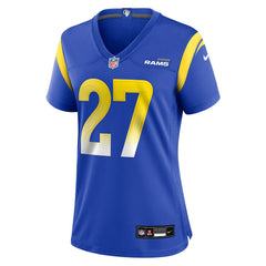 Jarquez Hunter Los Angeles Rams Women's Team Game Jersey Royal | Nike for Sale