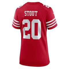 Upton Stout San Francisco 49ers Women's Team Game Jersey Scarlet | Nike for Sale
