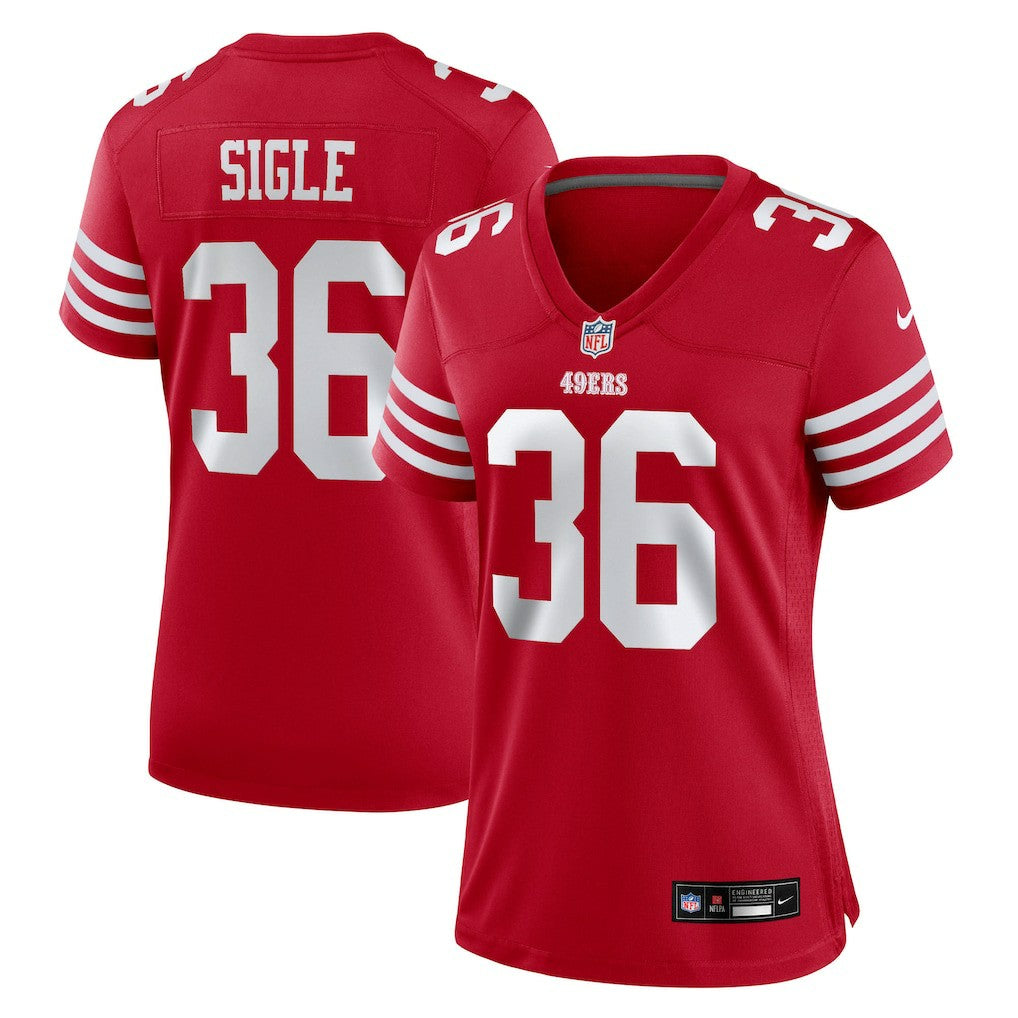 Marques Sigle San Francisco 49ers Women's Team Game Jersey Scarlet | Nike for Sale