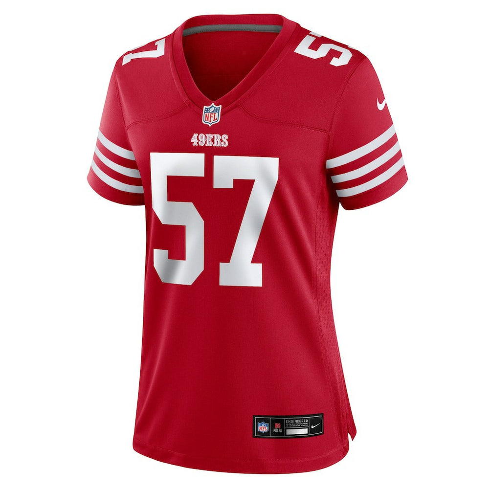 Luke Gifford San Francisco 49ers Women's Team Game Jersey Scarlet | Nike for Sale