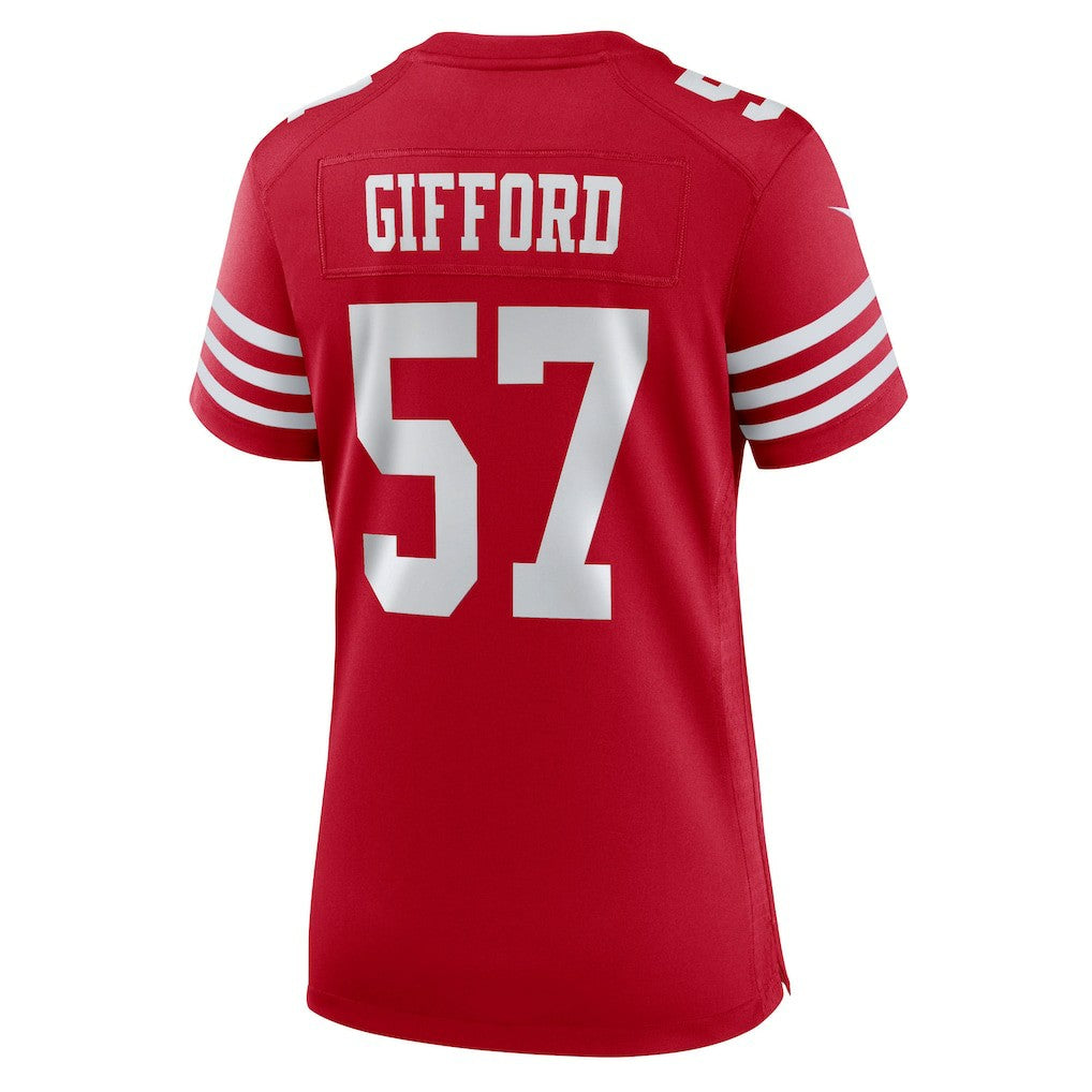 Luke Gifford San Francisco 49ers Women's Team Game Jersey Scarlet | Nike for Sale
