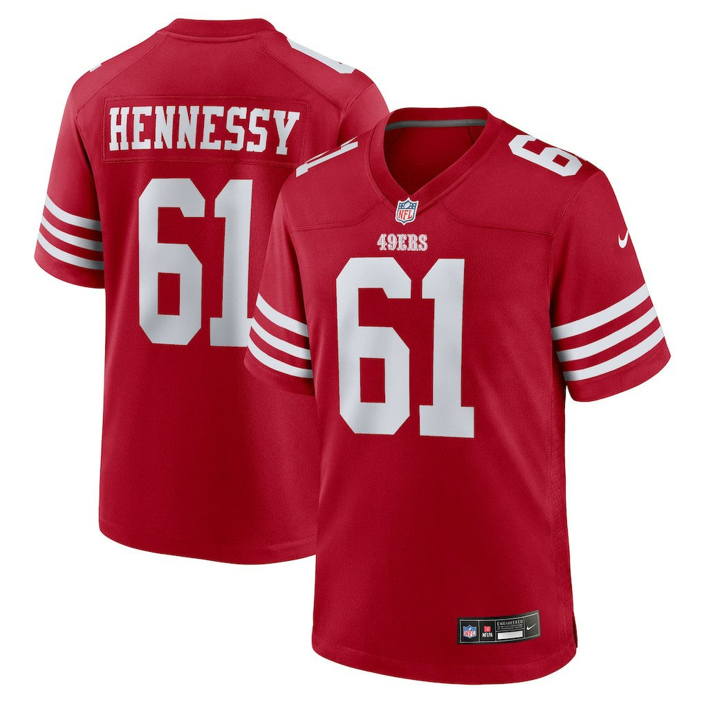 Matt Hennessy San Francisco 49ers Team Game Jersey Scarlet | Nike for Sale
