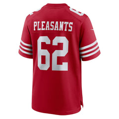Austen Pleasants San Francisco 49ers Team Game Jersey Scarlet | Nike for Sale
