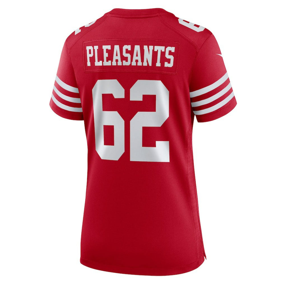 Austen Pleasants San Francisco 49ers Women's Team Game Jersey Scarlet | Nike for Sale