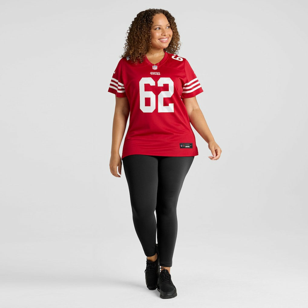 Austen Pleasants San Francisco 49ers Women's Team Game Jersey Scarlet | Nike for Sale