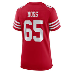 Drew Moss San Francisco 49ers Women's Team Game Jersey Scarlet | Nike for Sale