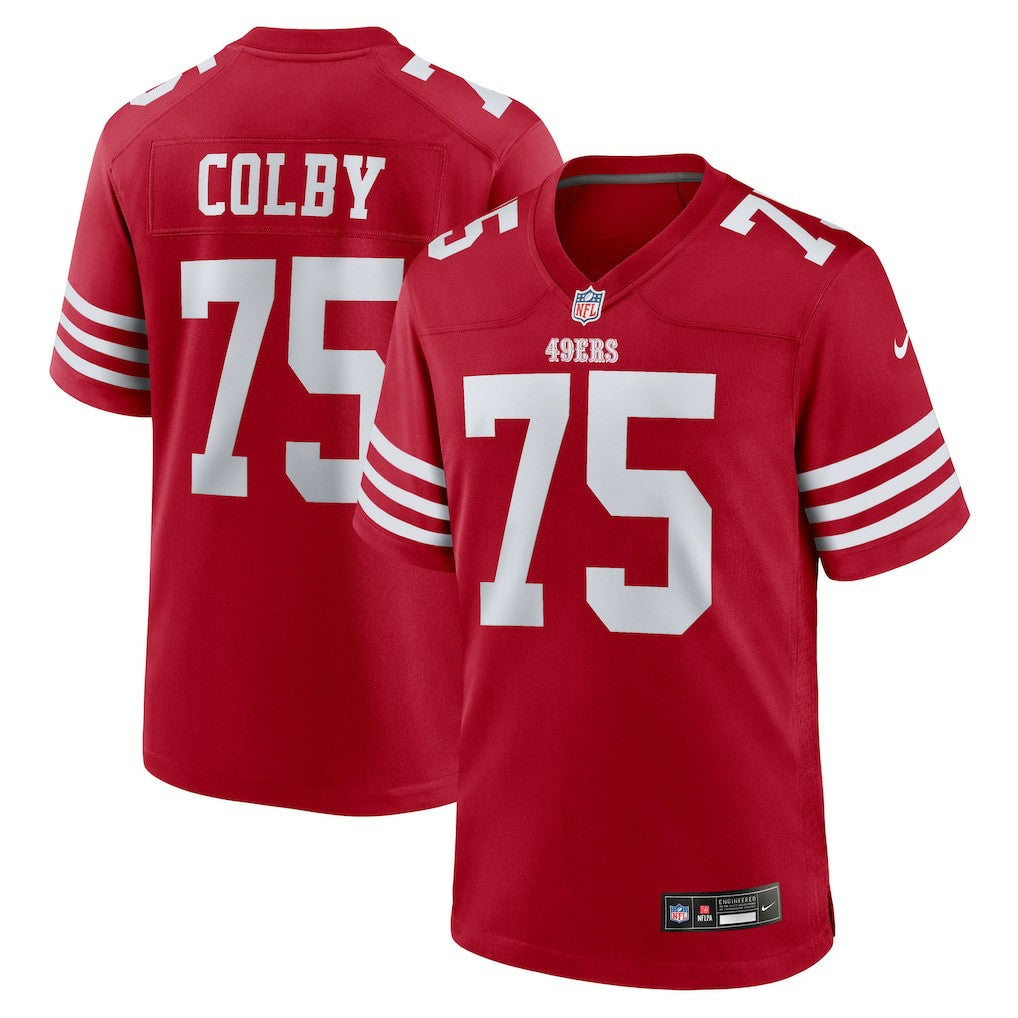 Connor Colby San Francisco 49ers Team Game Jersey Scarlet | Nike for Sale