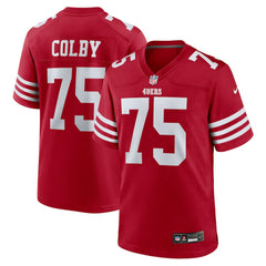 Connor Colby San Francisco 49ers Team Game Jersey Scarlet | Nike for Sale
